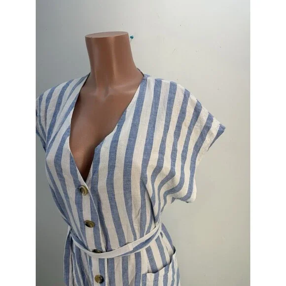 NEW Nina Leonard Women's Dress Stripe - Picture 7 of 16
